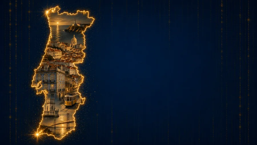 Map of Portugal — 2026 real estate investment score 75% on the Capitarra Index