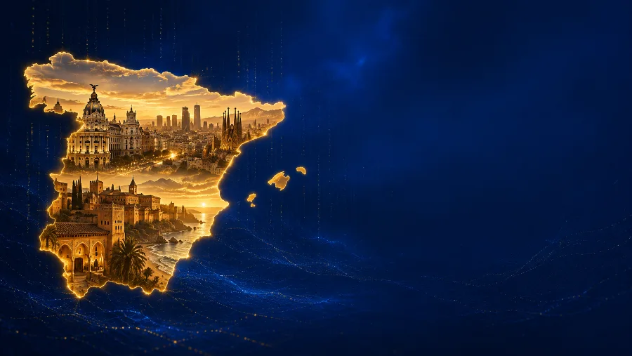 Map of Spain — 2026 real estate investment score 73% on the Capitarra Index